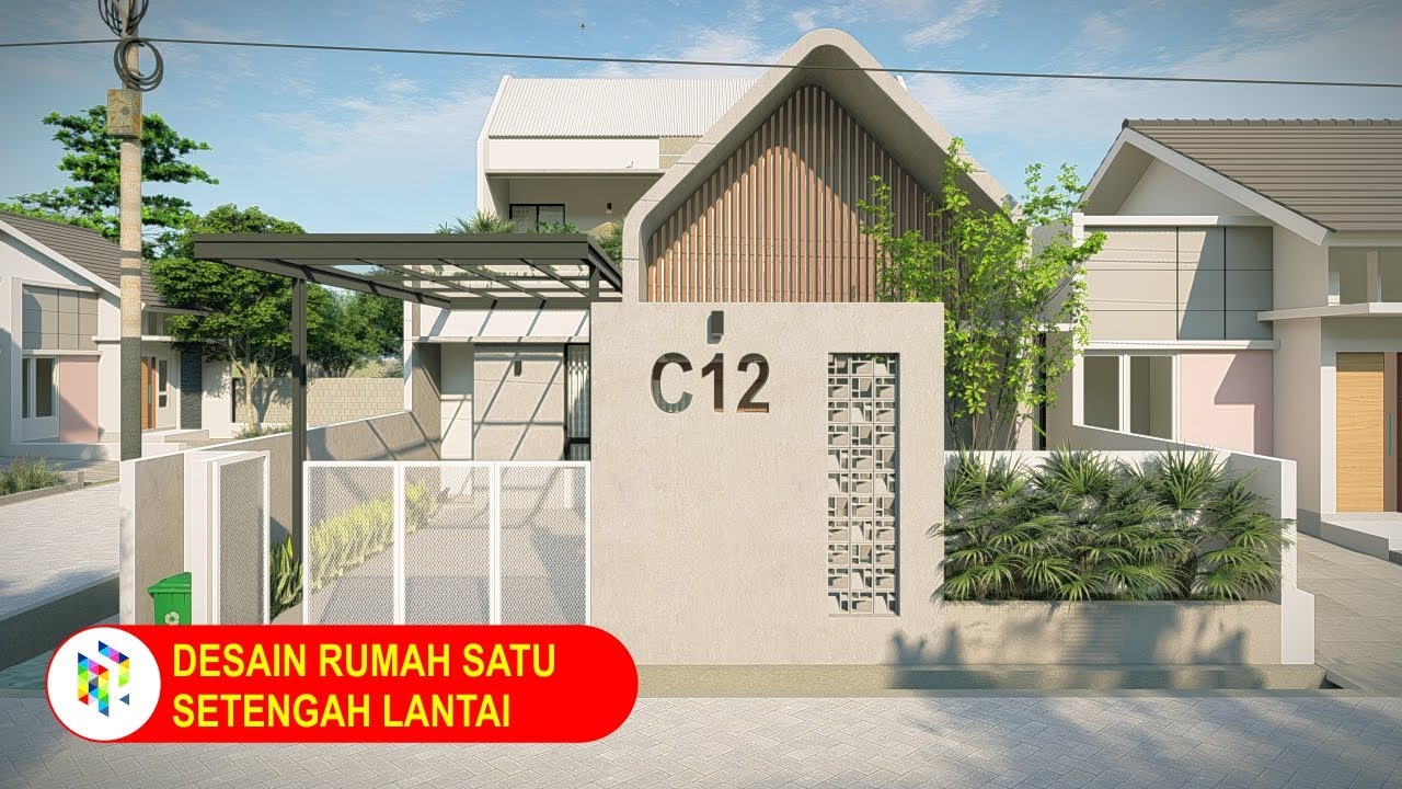 Curve House, Desain Rumah Satu Setengah Lantai, Renovasi type 54