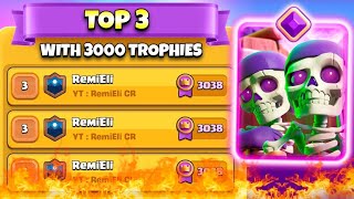 TOP 3 LADDER WITH 3000 TROPHIES