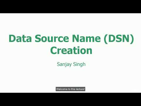 Create DSN Connection