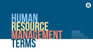 Human Resource Management Terms Human Resource Management Terms