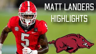 “Welcome to Arkansas” || Georgia & Toledo WR Matt Landers Highlights