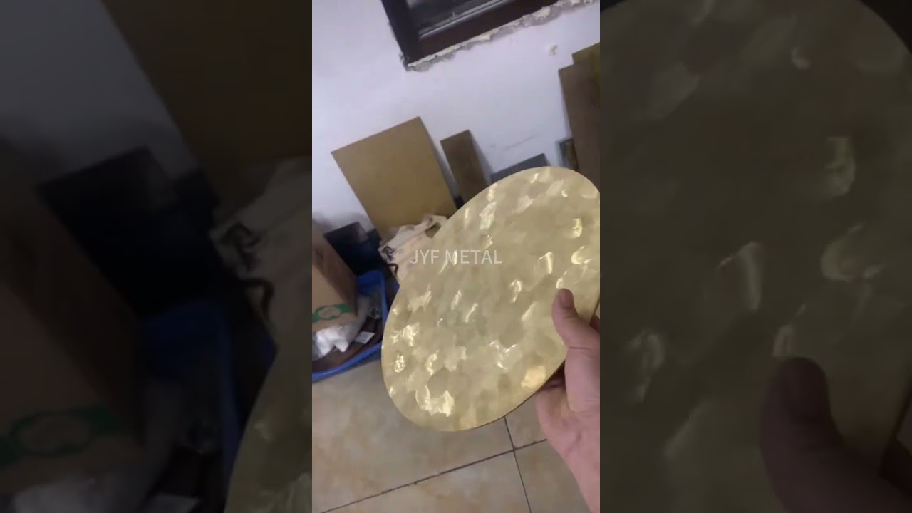 ✨ Handmade brass hammered sheet — timeless texture, rich luster for luxury interiors.