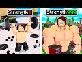 Upgrading To Be The STRONGEST MAN In ROBLOX..