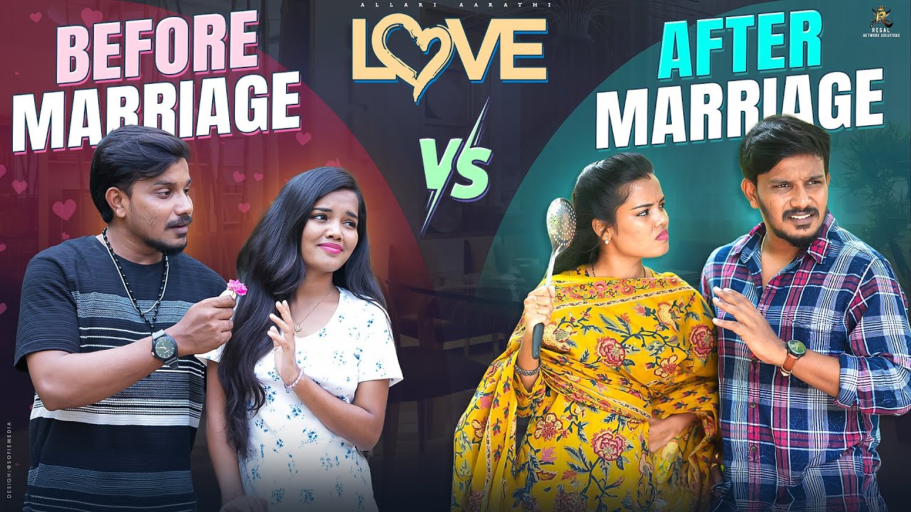 Love Before VS After marriage 😂🤣😡 || Allari Aarathi Videos || Comedy Videos #trending #entertainment