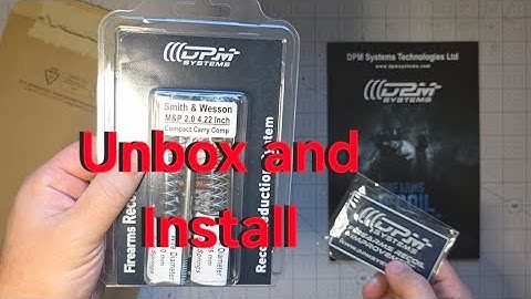 DPM Recoil Spring Upgrade | S&W M&P Carry Comp Unboxing + Install + Test