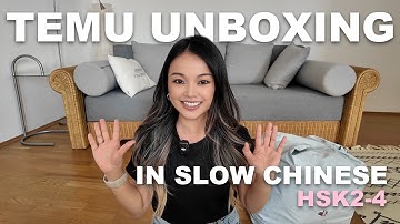 Comprehensible Chinese Input｜Temu unboxing, listening practice for beginners (Slow & Subtitled)