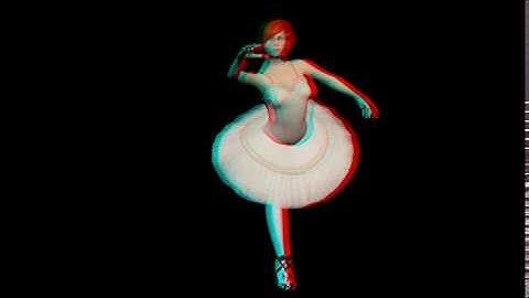 Blender 2.78c 3D Stereo Camera & Rendering Addon - Ballet (Anaglyph)