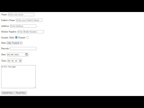 Learn HTML Forms In 10 Minutes | Step By Step Tutorial - YouTube