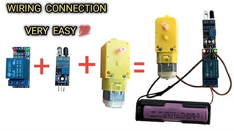 5v relay module and IR sensor full wiring करना सीखे 💯 / 5v relay module + ir sensor + dc gear motor