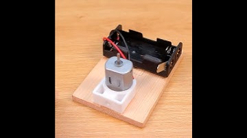 Simple Invention with LED and Dc Motor #shorts