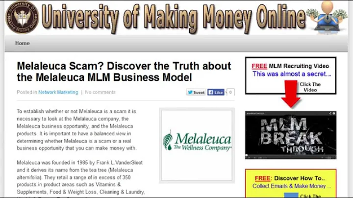 The Truth about the Melaleuca Opportunity
