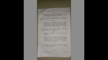 M.A. 2nd Semester (DODL) Political Science Questions Paper 2023