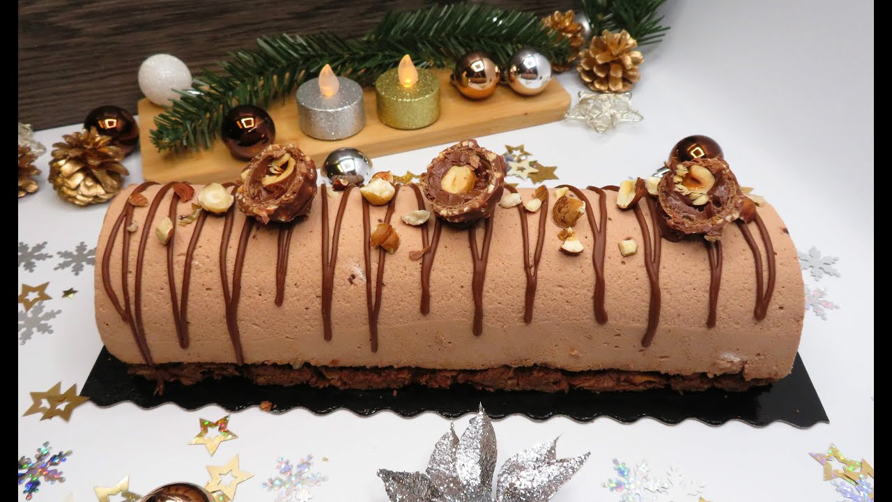 Bûche de Noël façon Ferrero Rocher