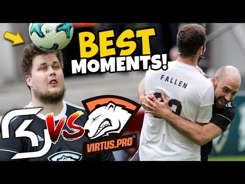 BEST OF - Virtus.Pro vs SK Gaming Football Match! (Funny Moments & Highlights!)