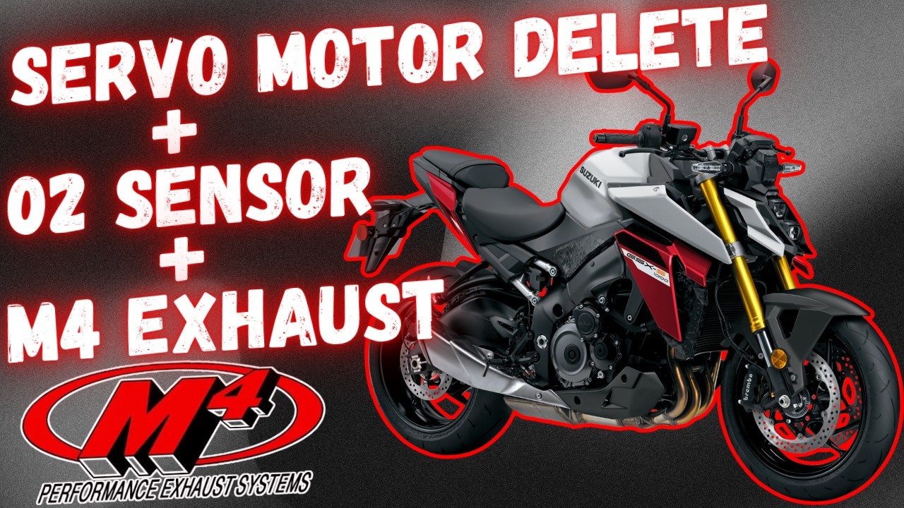 M4 Full Exhaust Install on 2024 GSX-S1000 – Servo Motor & O2 Sensor Removal + Step-by-Step