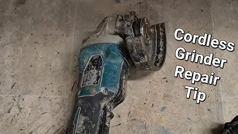 Makita cordless brushless grinder very stiff and won