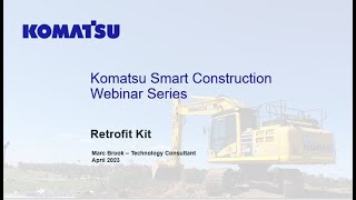 Komatsu Smart Construction Retrofit Kit RFK – a new era in 3D Machine Guidance screenshot 5