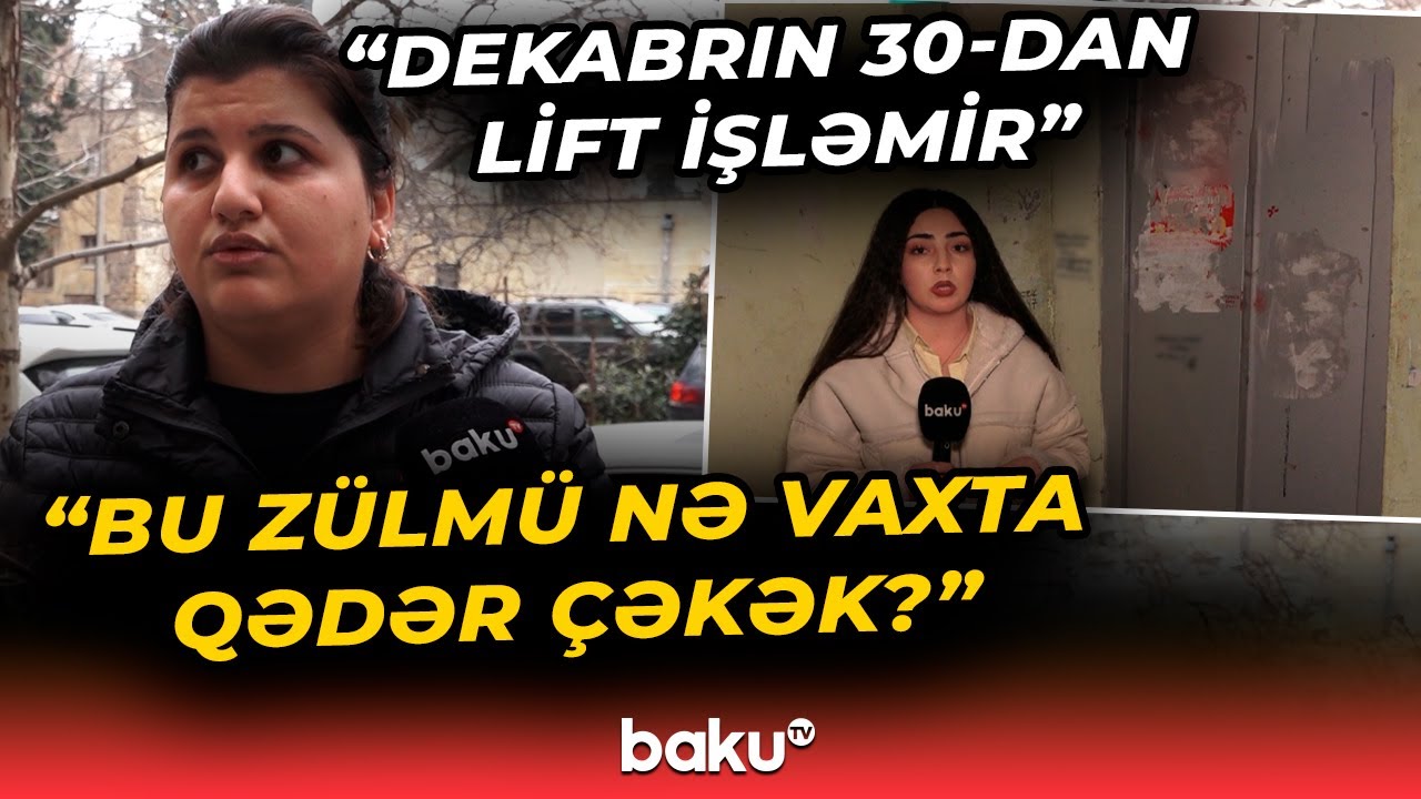 Paytaxt sakinlərinin bitməyən lift problemi | Qurumdan açıqlama- Baku TV