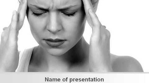 Migraine PowerPoint Template by PoweredTemplate.com