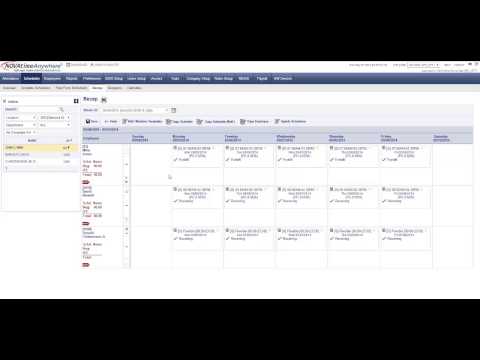 NOVAtime 4000/5000 Work Schedule Setup