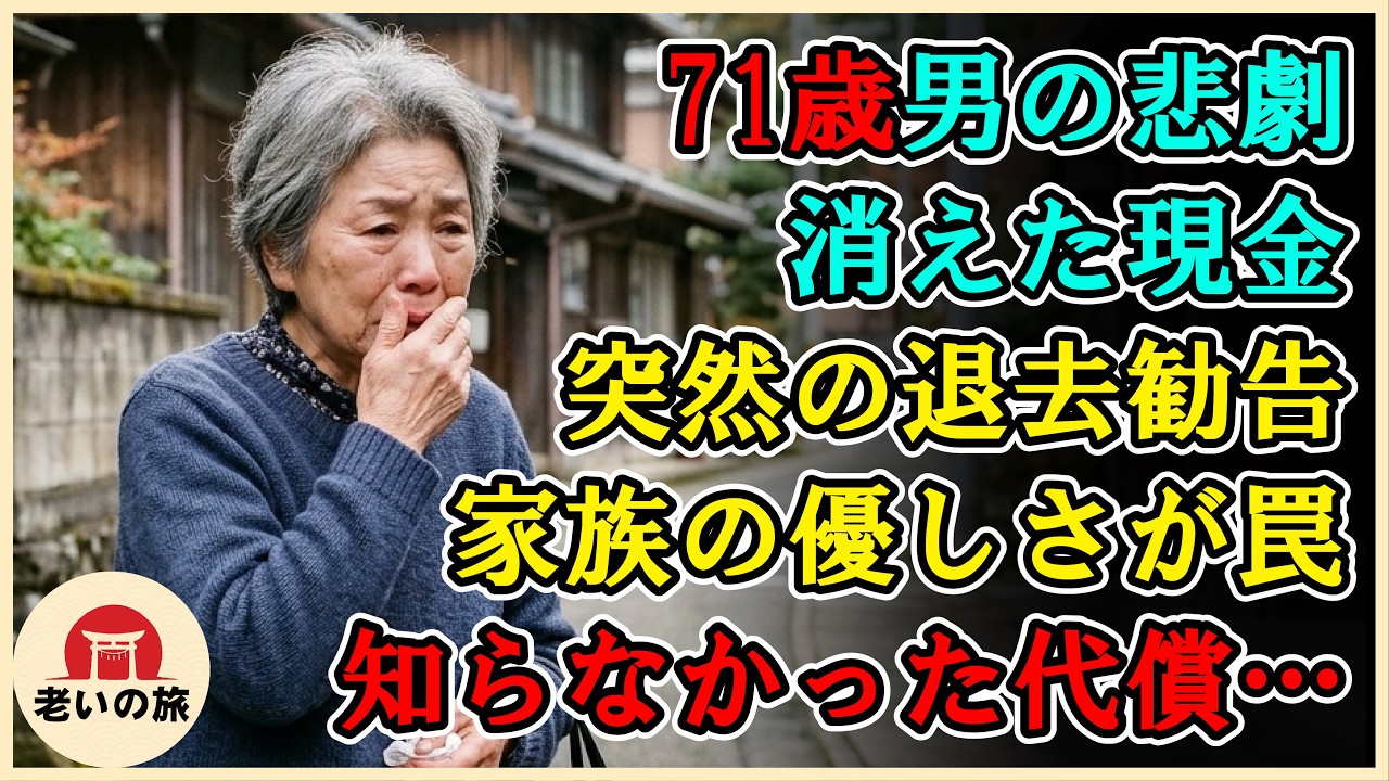夜勤明けの朝、自転車で帰る途中の公園で、七十を過ぎた男が犬と走っているのを見た。軽やかで、笑っていて、息も乱れていなかった。同じ年代の人間があんなふうに生きている。その瞬間、自分の中の何かが軋む音がした。部屋に戻れば、残高十八万円の通帳と、妻の入院費で食い潰した貯金の記憶だけが待っている。そこへ息子が酒の匂いを撒き散らして玄関を叩き、孫娘は静かに茶を淹れながら「おじいちゃん、笑ってるとこ見た...