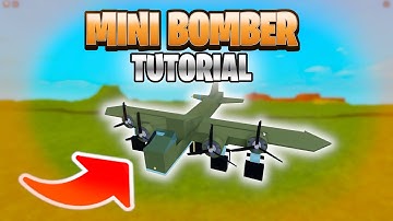 MINI B-17 BOMBER PLANE TUTORIAL in PLANE CRAZY ROBLOX