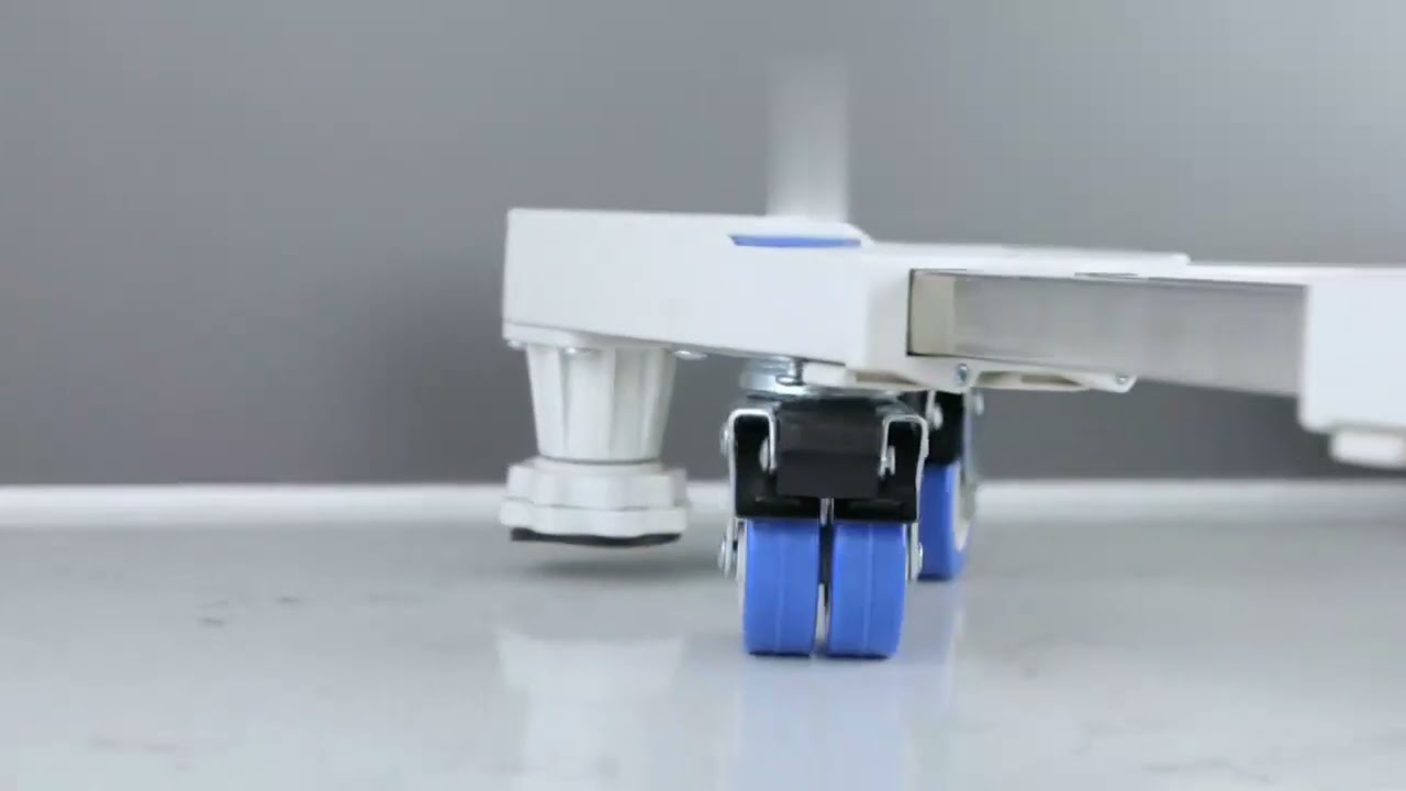 4 Foot Wheel Adjustable Washing Machine Base Refrigerator Holder Bracket Stand