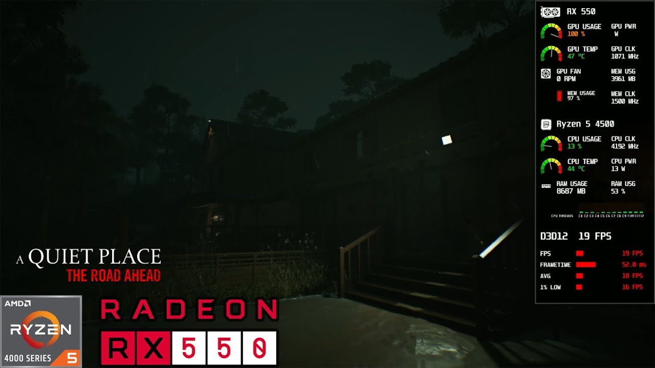 A Quiet Place: The Road Ahead | RX 550 4GB - YouTube