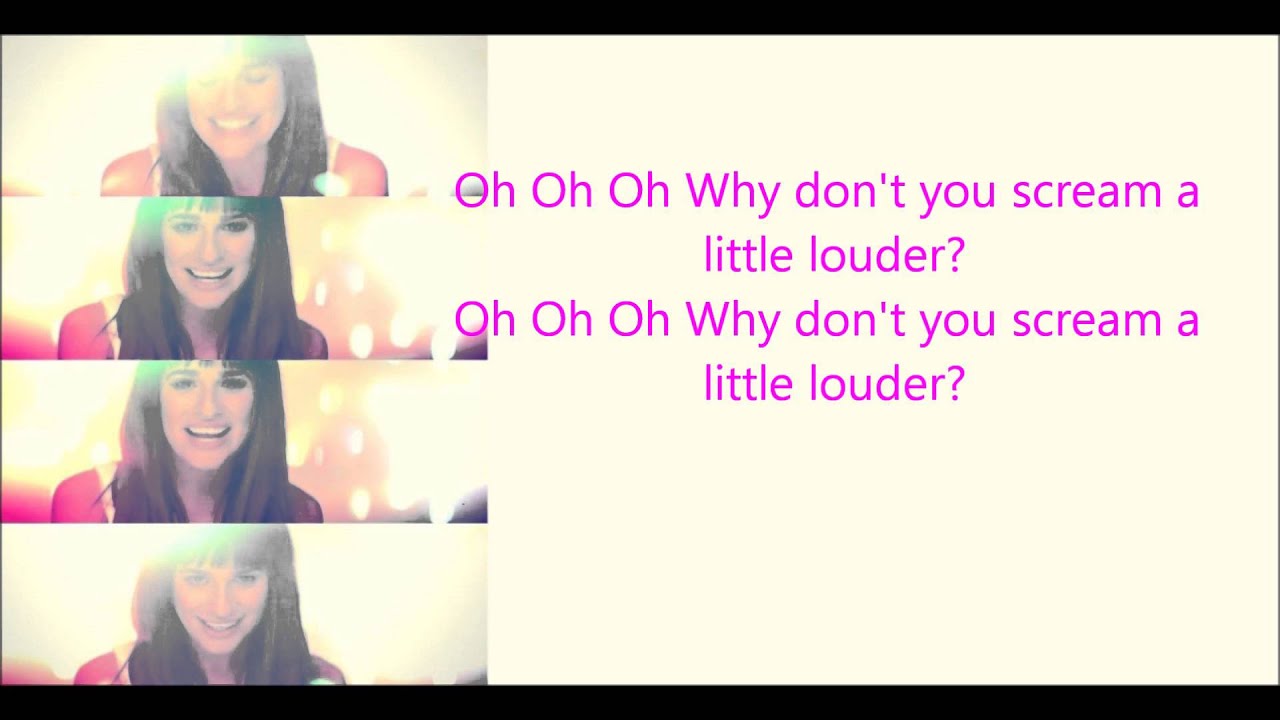 Lea Michele - Louder (lyrics video) - YouTube
