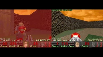 Hell Revealed II Map 01 UV-Max co-op in 0:47 (4shockblast + GarrettChan)