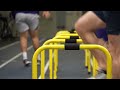 Sprint training sessions  hurdle hip mobility warm up