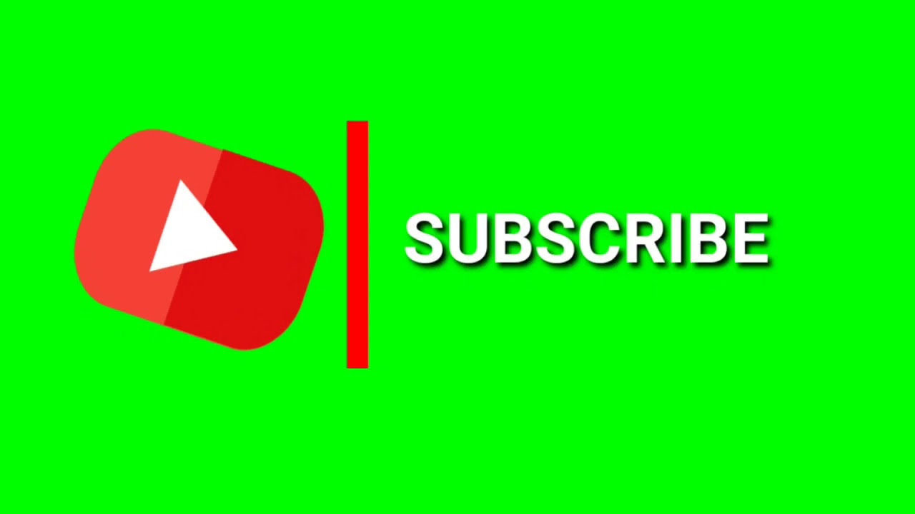Green Screen Subscribe Button Free To 