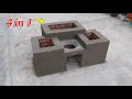 Build wood stove 4 in 1 unique at home \ Smart wood stove \ Save firewood