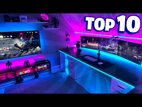 17 Gamer Raum-Ideen  gamer zimmer, gameroom ideen