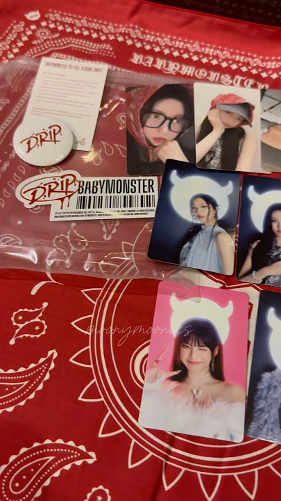 [UNBOXING] BABYMONSTER 1ST ALBUM ‘DRIP’ BANDANA VER #babymonster #drip #kpop