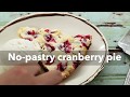 Quick Cranberry Pie (No Pastry) 🍒