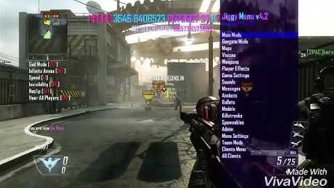 Black Ops 2 Modded Lobby Xbox 360 | Using Jiggy Mod Menu Bo2 2016