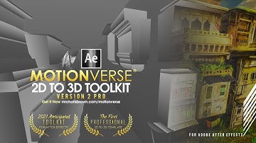 MotionVerse Pro v2 │ All New Features │Professional 2D to 3D Toolkit for After Effects