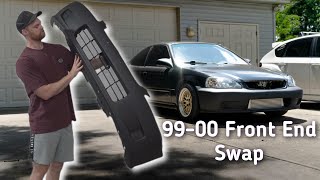 Putting a 99-00 Front End On My 97 Honda Civic