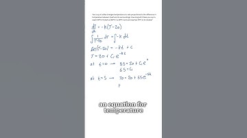 Differential Equations Example: Newton