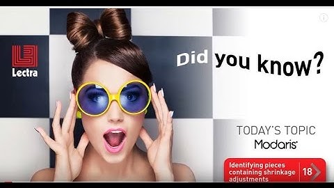 Lectra Modaris - Did you know #18 - Identifying pieces containing shrinkage adjustments
