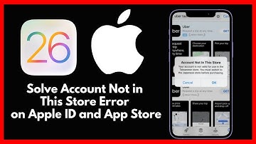 How to Fix Apple ID “Account Not in This Store” Problem on iPhone