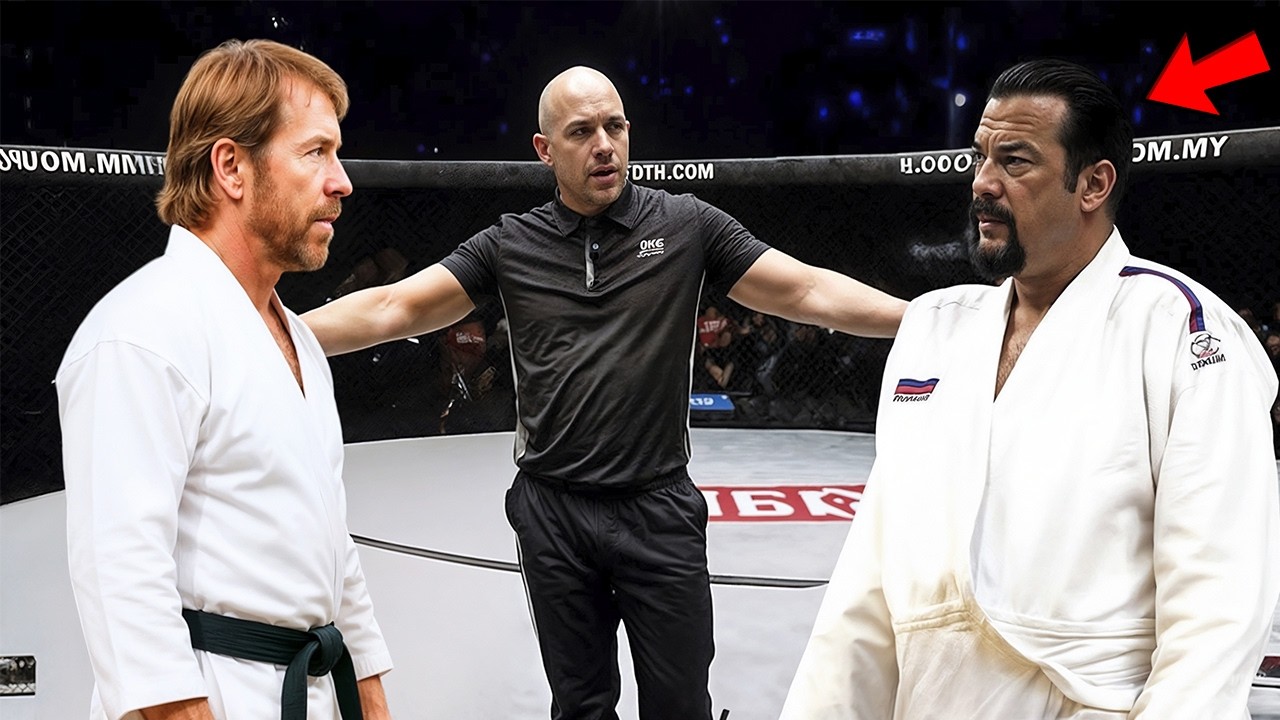 Steven Seagal Calls Chuck Norris 'Just a Movie Cowboy' — Pays for It in the  Ring - YouTube