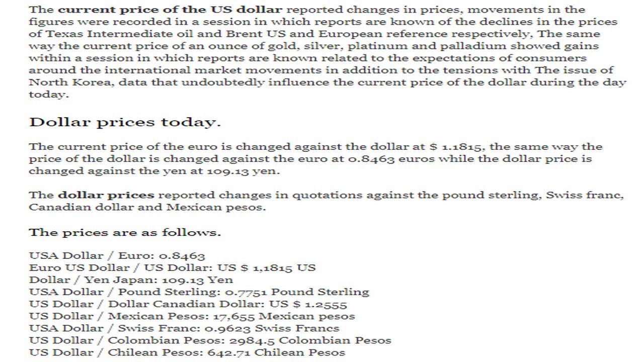 Cur Exchange Price Rates Dollar Euro Yen Today Monday August 21 Cur Exchange Price Rates Dollar Euro Yen Today Monday August 21 2017 08 17