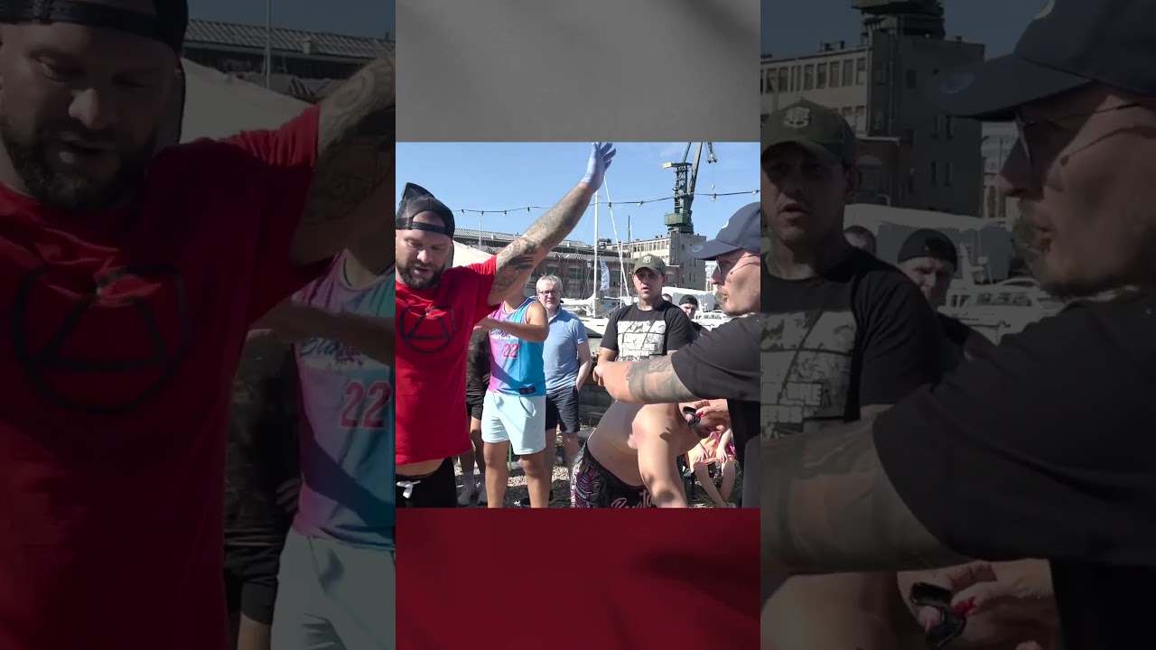 Polish PATRIOT hits hard in a street fight!!! Strelka Poland epic battles!