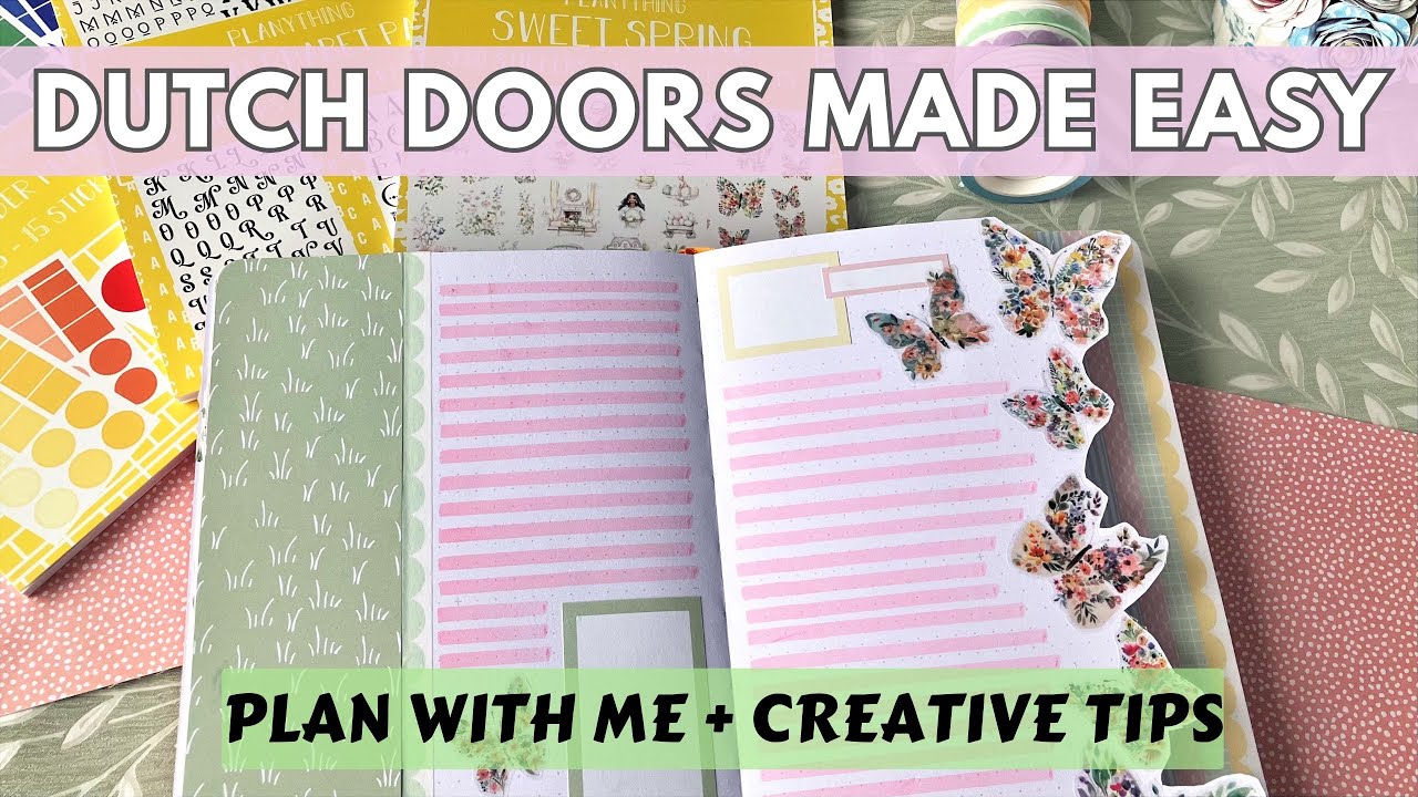 ✂️ Creative Journal Plan With Me | Easy Dutch Door Pages using New Stickers from Planything!