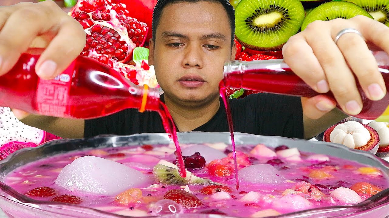AUTO KEMBUNG !! MUKBANG ES BUAH SULTAN SEGAR DINGIN NYEGERIN !!