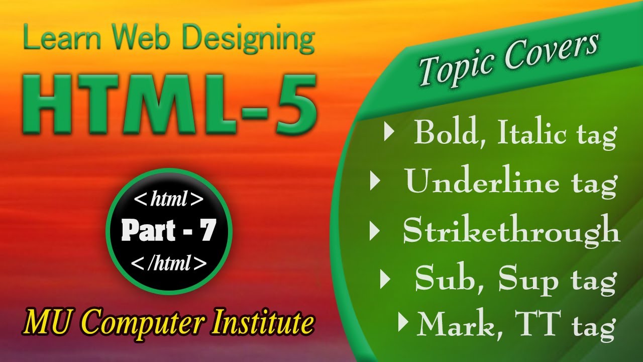 bold, italic, underline, superscript, subscript, strikethrough, mark ...