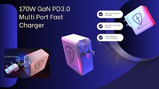 Experience PD 3.1 Speed with 170W GaN Charger | Ultra-Compact | 4C2A Smart Power Hub
