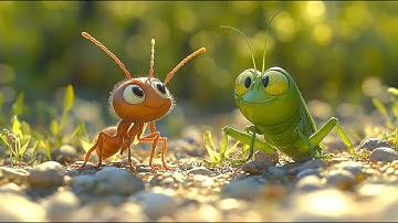 The Little Ant and the Lazy Grasshopper